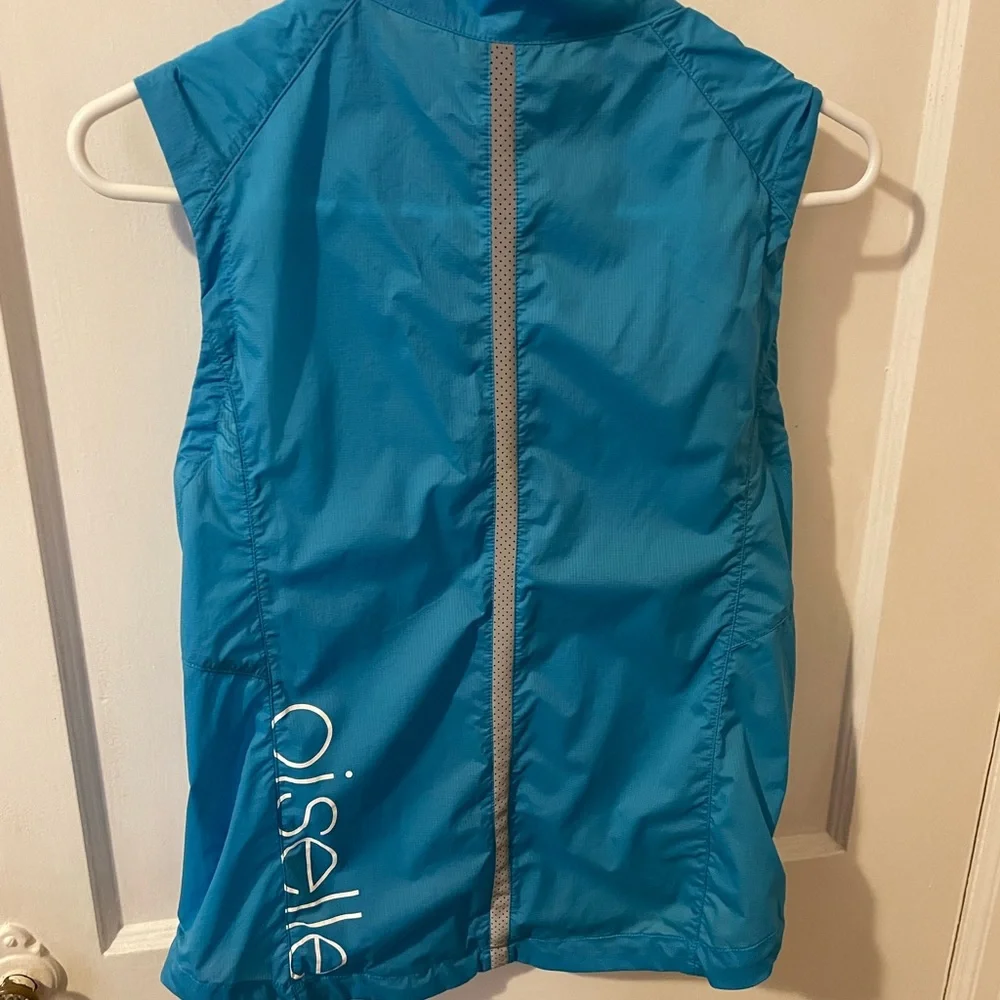 Oiselle Reflective Vigor Vest Blue - Picture 2 of 9